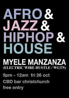 Myele Manzanza at CBD Bar