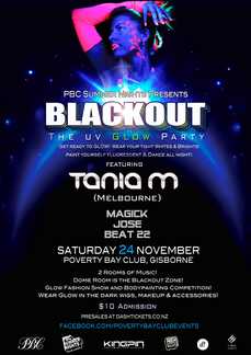 PBC Summer Nights presents: Blackout UV Party ft. Tania M
