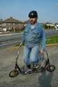 Sideways bike