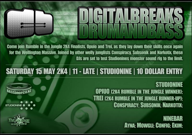 Digital Breaks Dnb flyer