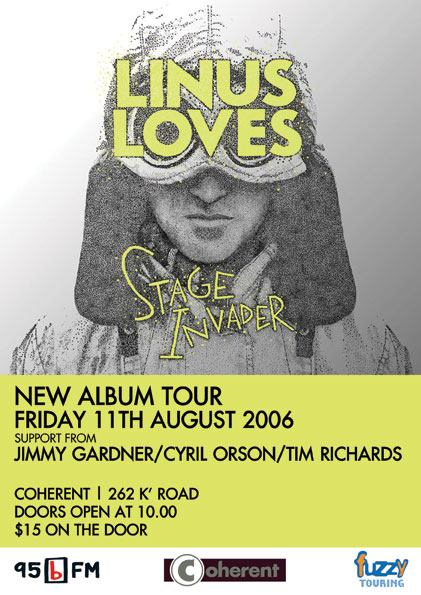 Linus Love Stage Invader flyer