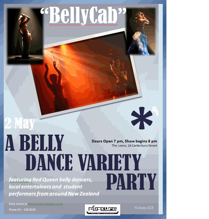 BellyCab Show flyer