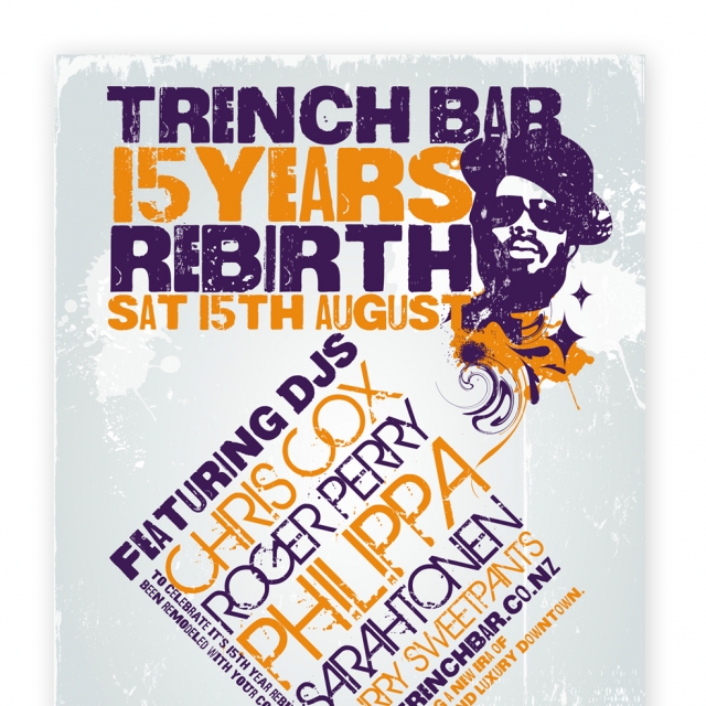 Trench Bar 15th Year Rebirth flyer