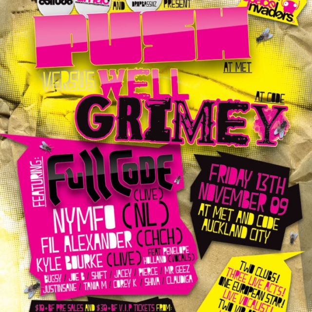 Push vs Well Grimey flyer